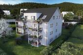 Visualisierung Südansicht - 3 Zimmer Etagenwohnung in Zell