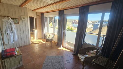 Schlafzimmer mit Sauna & Balkon - 