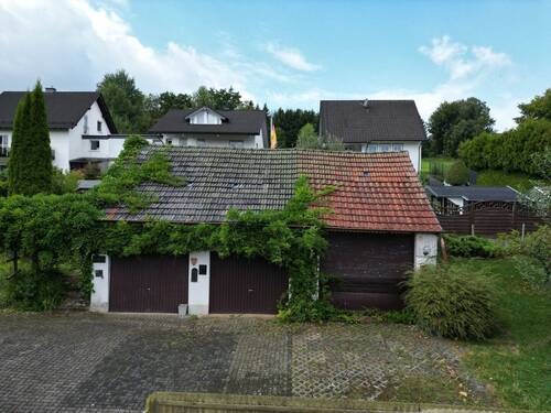 Ansicht von den Garagen - 