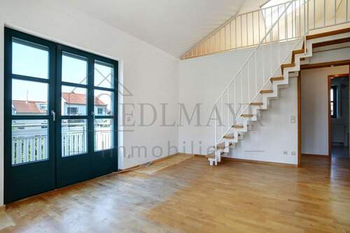 Ansicht Wohnzimmer 1 - Etagenwohnung mit 60,30 m&sup2; in Inning am Ammersee zum Kaufen