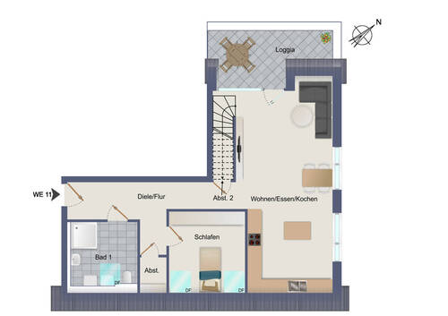 Wohnung-Nr. 11-1 - 