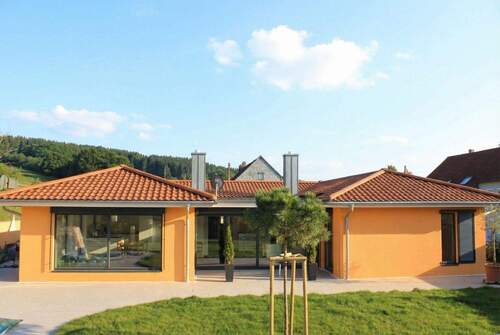 Gartenansicht - Wohnen auf einer Ebene! Barrierefreier Bungalow mit exklusiver Ausstattung