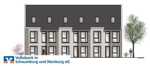 Ansicht Nord - Neubau von drei Reihenhäusern vor den Toren der Kreisstadt