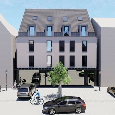 Marktplatz Frontansicht - 3 Zimmer Etagenwohnung zum Kaufen in Gunzenhausen