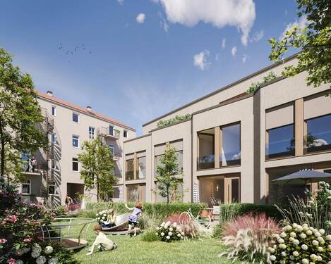 Visualisierung - Bauprojekt zur Nachverdichtung für 4 Townhouses (WEG) mit Baugenehmigung in Berlin-Köpenick!