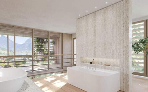 VILLA SCHÖNBLICK Badezimmer mit Seeblick - 