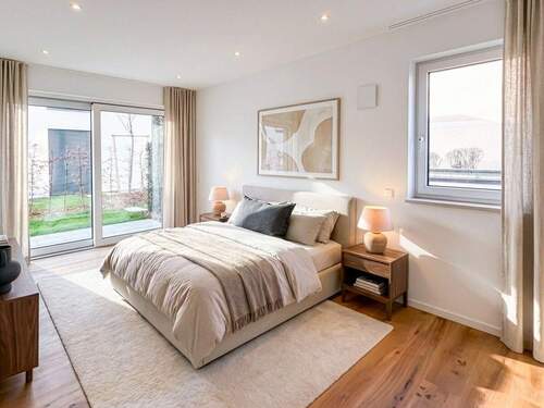 Innenvisualisierung Schlafzimmer - Etagenwohnung mit 127,90 m&sup2; in München zum Kaufen