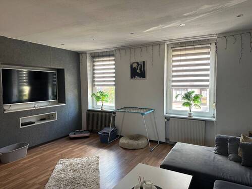 Wohnzimmer - Reihenendhaus mit 120,00 m&sup2; in Schiffweiler zum Kaufen