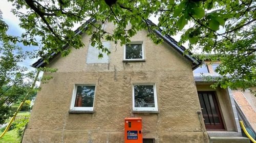 Seitenansicht - Doppelhaushälfte mit 86,00 m² in Steina zum Kaufen