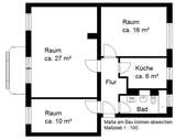 Grundriss - Etagenwohnung mit 68,70 m&sup2; in Halle (Saale) zur Miete