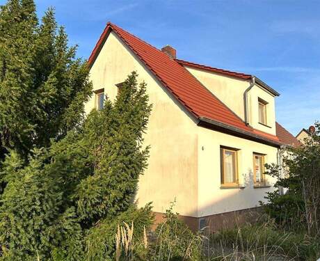 Seitenansicht - Doppelhaushälfte mit 95,00 m&sup2; in Gräfenhainichen zum Kaufen