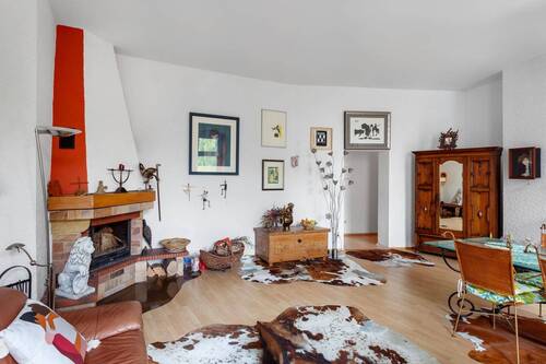 Wohnzimmer mit Kamin - 