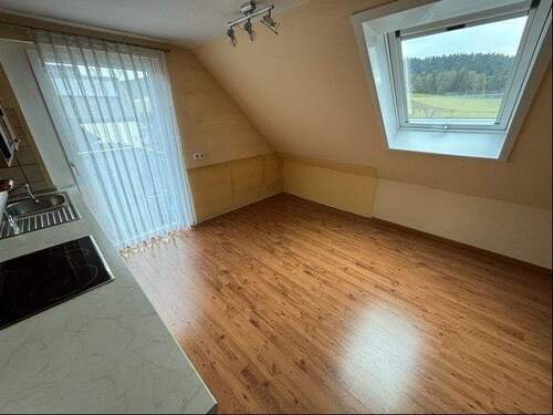 Küche mit Zugang Balkon - 3 Zimmer Etagenwohnung in Zell