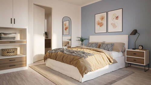 Schlafzimmer - 2 Zimmer Etagenwohnung zum Kaufen in Erding