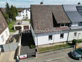 Luftaufnahme Hausansicht - 6 Zimmer Doppelhaushälfte in Ketsch