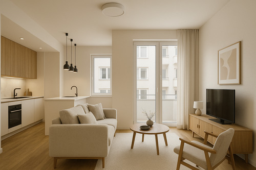 Offene Wohnküche - Berlin-Charlottenburg: Kernsanierte 3-Zimmer-Wohnung mit Loggia & Aufzug – ruhig, hell & bezugsfertig in bester City-West-Lage