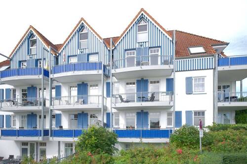 Südansicht - Wohnung am Hafen mit Blick auf den Bodden