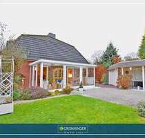 Lichtdurchfluteter 4-Zi.-Doppelhaustraum mit Wintergarten, Kamin, Sauna und Gartenidylle - Hamburg-Lemsahl-Mellingstedt