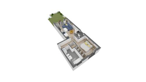WE-5-Garten.jpg - 2 Zimmer Etagenwohnung in Offenbach am Main