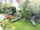 Blick vom Balkon in Garten - 
