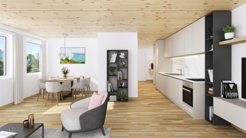 Visualisierung Wohnung EG2 OG2 - 3 Zimmer Etagenwohnung in Bodman-Ludwigshafen