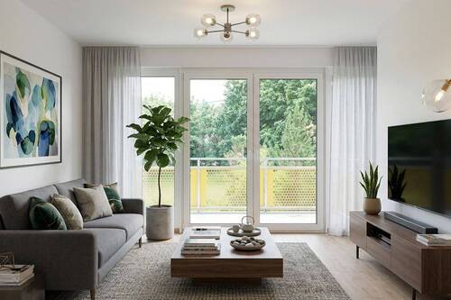 Wohnen-Einrichtung visualisiert - 2 Zimmer Etagenwohnung zur Miete in Frankfurt (Oder)