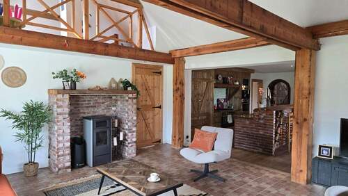 Wohn/- Essbereich mit Kamin - 