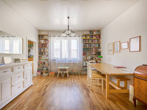 Wohnzimmer Ansicht 1 - 4 Zimmer Einfamilienhaus in Stutensee / Spöck