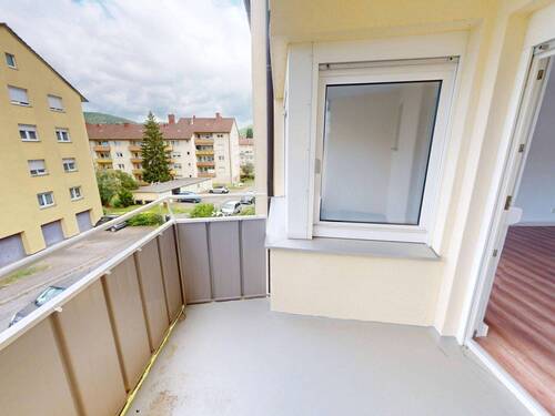 Balkon - 2 Zimmer Etagenwohnung zur Miete in Wertheim