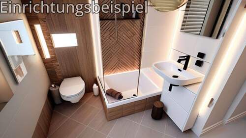 Badezimmer mit Dusche - Beispiel - 