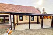 Hof mit Terrasse - Einfamilienhaus mit 99,40 m² in Küstriner Vorland zum Kaufen