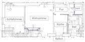 Wohnungsgrundriss - 