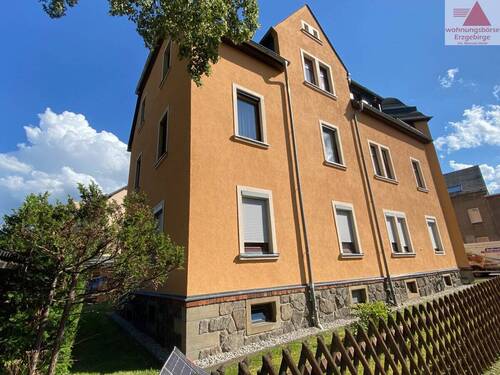 Straßenansicht - 2 Zimmer Etagenwohnung in Lugau/Erzgebirge