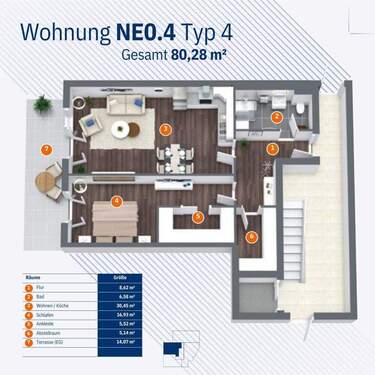 Wohnung NE0.4 Typ 4 - 