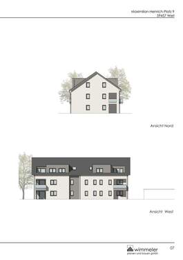 Ansicht Nord / West - 3 Zimmer Etagenwohnung in Werl