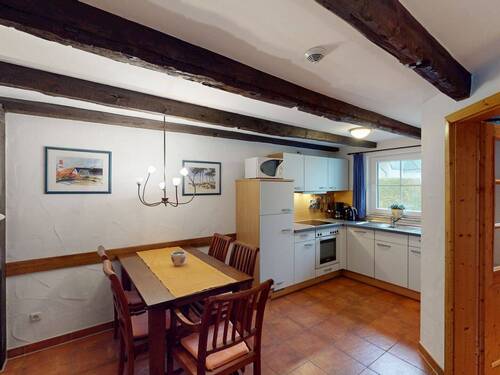 Ess- und Küchenbereich im Erdgeschoss - Etagenwohnung mit 91,00 m&sup2; in Ostseeheilbad Zingst zum Kaufen