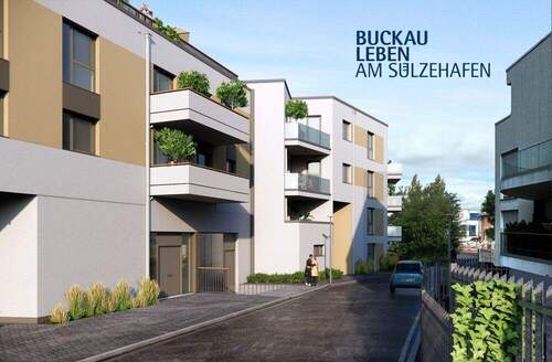 Visualisierung Außenansicht - 2 Zimmer Etagenwohnung zum Kaufen in Magdeburg / Buckau