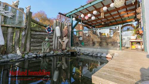 Teich und Terrasse - 