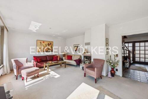 Wohnzimmer mit Kamin - 