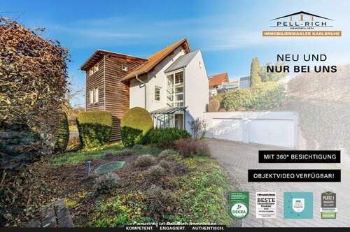 Neu&Nur bei Pell-Rich - Objekt 985 - WOHNEN MIT WEITBLICK: Attraktives Architektenhaus für zwei Familien in schöner Höhenlage