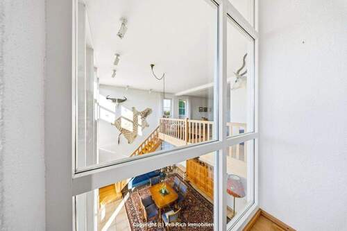 Blick vom Arbeitszimmer OG (Hauptwohnung) - 