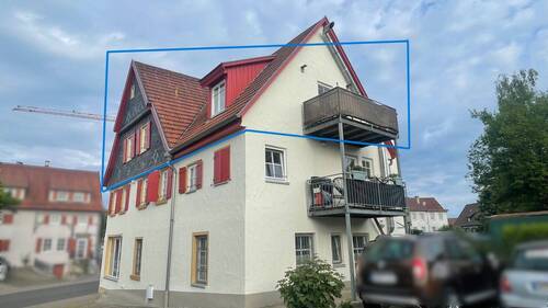 Hausansicht hinten - 2 Zimmer Etagenwohnung zum Kaufen in Heiningen
