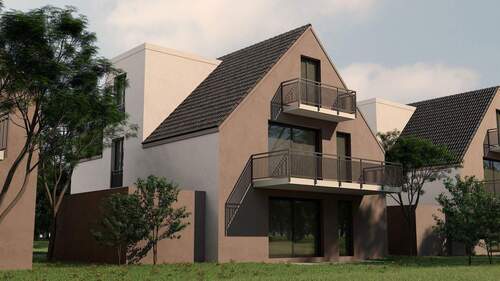 Beispielbild Terrasse - Mehrfamilienhaus, Wohnhaus mit 195,00 m&sup2; in Halle zum Kaufen