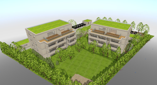 3-D Ansicht - 2 Zimmer Etagenwohnung zur Miete in Velburg