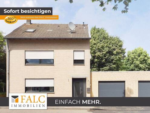 Außenansicht - Freistehendes Familienhaus mit Wintergarten, drei Garagen und viel Platz