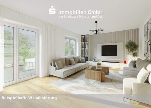 Wohnbereich - 4 Zimmer Doppelhaushälfte zum Kaufen in Beelen