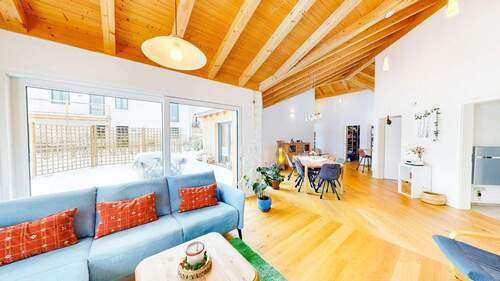 offener Wohn- und Essbereich - 4 Zimmer Bungalow in Breitenbrunn