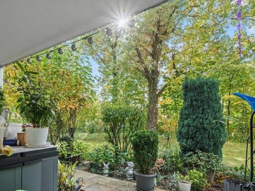 teil-überdachte Terrasse - 