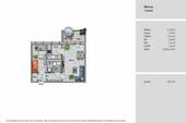 Grundriss - 2 Zimmer Etagenwohnung zur Miete in Leipzig