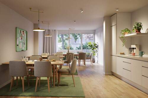 Gemeinschaftsraum - Etagenwohnung mit 70,40 m&sup2; in Bietigheim-Bissingen zum Kaufen